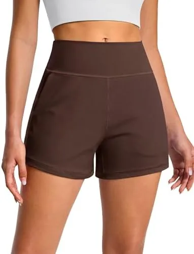 baydi clouduxi workout athletic shorts for women 3 rustic brown